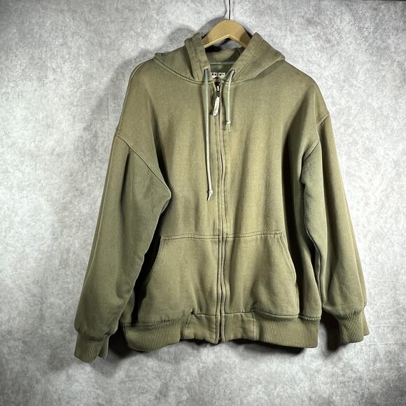 Lakin McKey Hoodie Sweatshirt‎ Mens Size XL Green Full Zip Athleisure Outdoor - Picture 1 of 9